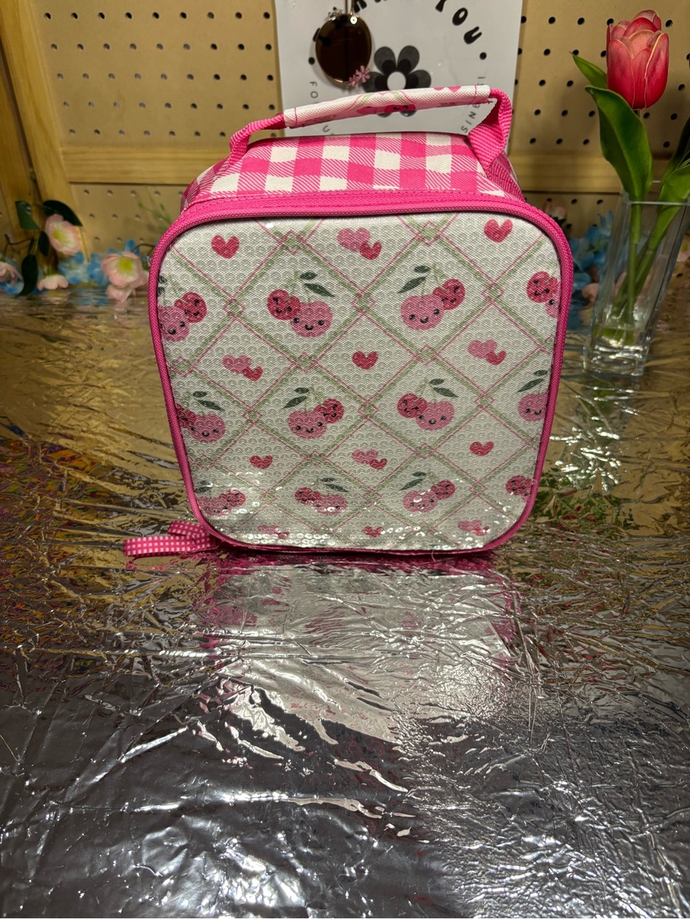 The Children's Place Cherry Sequin Lunch Bag
Insulated Pink Gingham